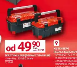 Selgros Skrzynki narzędziowe Titan Plus 20 cali oferta