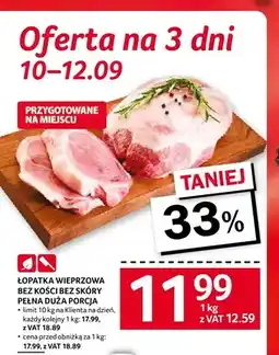 Selgros Łopatka wieprzowa bez kości bez skóry pełna duża porcja oferta