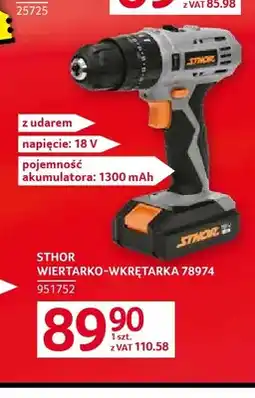 Selgros Wiertarko-wkrętarka 78974 z udarem Sthor oferta