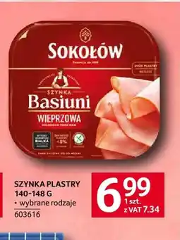 Selgros Szynka w plastrach Sokołów oferta