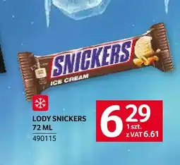 Selgros Lody Snickers oferta