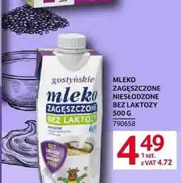 Selgros Mleko zagęszczone niesłodzone bez laktozy Gostyńskie oferta