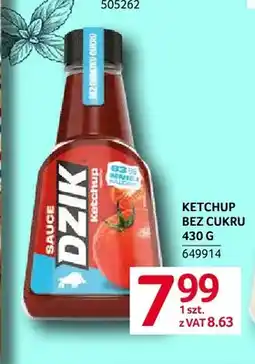 Selgros Ketchup bez cukru Dzik oferta