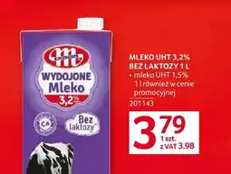 Selgros Mleko UHT bez laktozy Wydojone Mlekovita 3,2% oferta