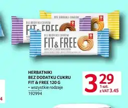 Selgros Herbatniki bez dodatku cukru Fit & Free oferta