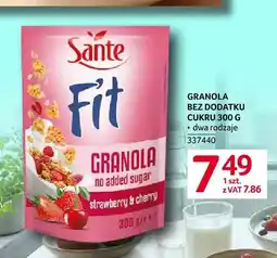 Selgros Granola bez dodatku cukru Sante Fit oferta