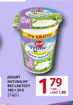 Selgros Jogurt naturalny bez laktozy Primo Zott oferta