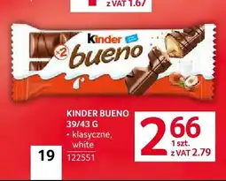 Selgros Baton Kinder Bueno klasyczne oferta