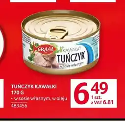 Selgros Tuńczyk kawałki w sosie własnym Graal oferta