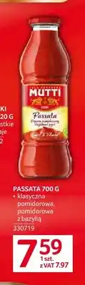 Selgros Passata klasyczna pomidorowa Mutti oferta