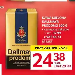 Selgros Kawa mielona Dallmayr Prodomo oferta