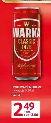 Selgros Piwo Warka oferta