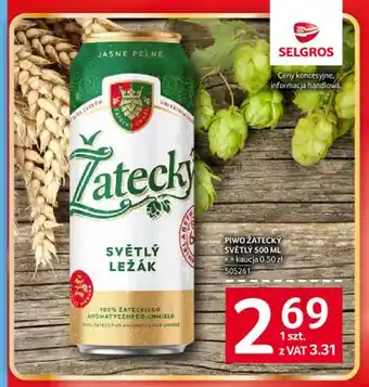 Selgros Piwo Žatecký Světlý oferta