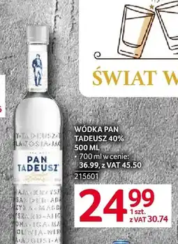 Selgros Wódka Pan Tadeusz 40% oferta