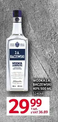 Selgros Wódka J.A. Baczewski 40% oferta