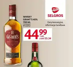 Selgros Whisky Grant's oferta