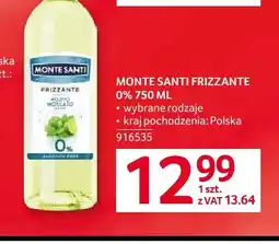 Selgros Wino bezalkoholowe Monte Santi Frizzante oferta