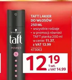 Selgros Lakier do włosów Taft oferta