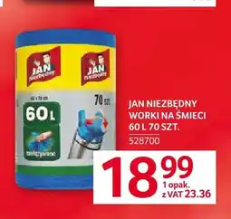 Selgros Worki na śmieci 60 l Jan Niezbędny oferta