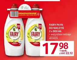 Selgros Płyn do naczyń Fairy 2-pak oferta