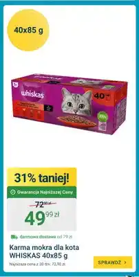 ERLI Karma mokra dla kota Whiskas 40-pak oferta