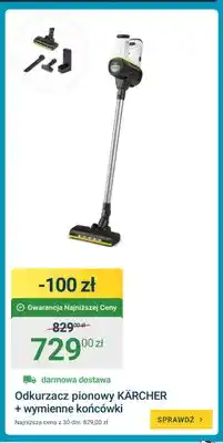 ERLI Odkurzacz pionowy Kärcher + wymienne końcówki oferta
