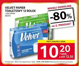 Selgros Papier toaletowy Velvet Delikatnie biały 12-pak oferta