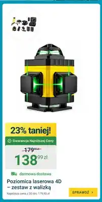 ERLI Poziomica laserowa 4D – zestaw z walizką oferta