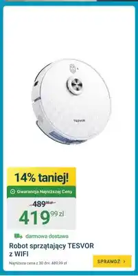 ERLI Robot sprzątający Tesvor z Wi-Fi oferta