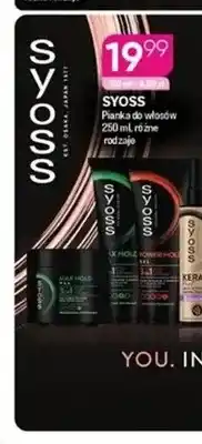 Koliber drogerie Pianka do włosów Syoss oferta