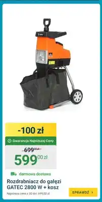 ERLI Rozdrabniacz do gałęzi Gatec + kosz oferta
