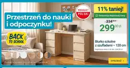 ERLI Biurko szkolne z szufladami 120 cm oferta