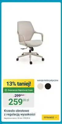 ERLI Krzesło obrotowe z regulacją wysokości oferta