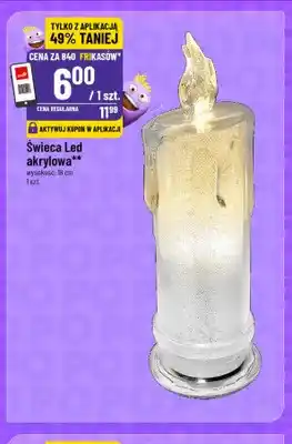 Świeca LED akrylowa