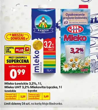 Mleko UHT Łączka Mlekovita 3,2%