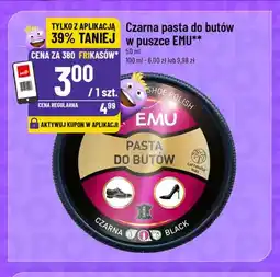 Polomarket Czarna pasta do butów w puszce Emu oferta