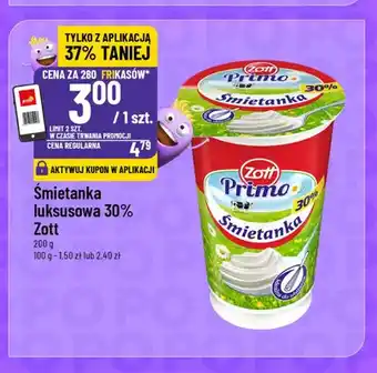Śmietanka luksusowa Zott 30%