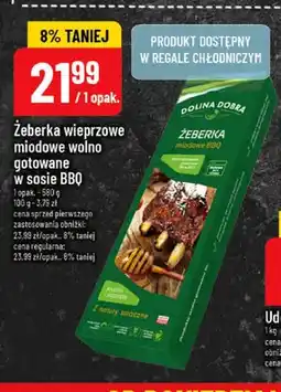 Polomarket Żeberka wieprzowe miodowe wolno gotowane w sosie BBQ Dolina Dobra oferta