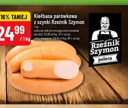Polomarket Kiełbasa parówkowa z szynki Rzeźnik Szymon oferta