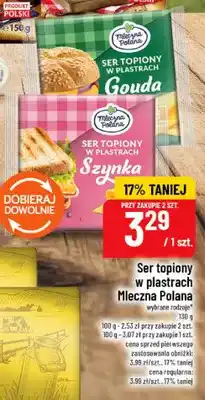 Polomarket Ser topiony w plastrach gouda Mleczna Polana oferta