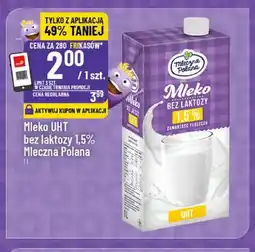 Polomarket Mleko UHT bez laktozy Mleczna Polana 1,5% oferta