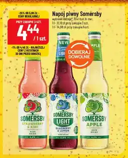 Polomarket Napój piwny Somersby Strawberry & Kiwi oferta