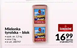 Makro Mielonka tyrolska blok Sokołów oferta