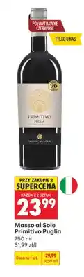 Biedronka Wino czerwone Masso al Sole Primitivo Puglia oferta