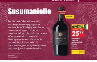 Biedronka Wino czerwone Masseria Trajone Susumaniello Puglia oferta