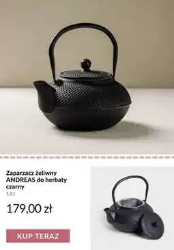 Homla Zaparzacz żeliwny Andreas do herbaty czarny oferta