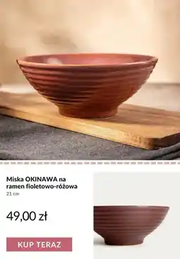 Homla Miska Okinawa na ramen fioletowo-różowa 21 cm oferta