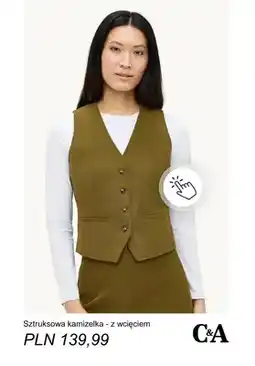 C&A Sztruksowa kamizelka z wcięciem C & A oferta
