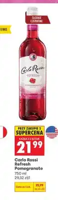 Biedronka Wino musujące Carlo Rossi Refresh Pomegranate oferta