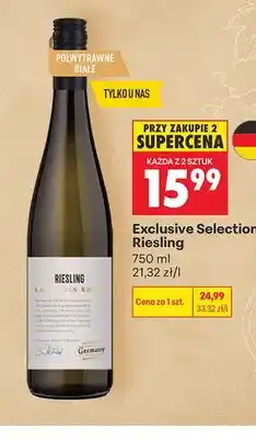 Biedronka Wino białe Exclusive Selection Riesling oferta